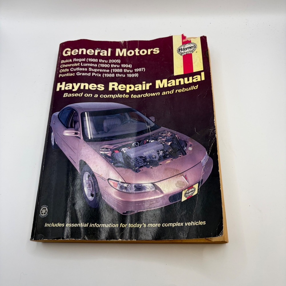 Haynes Repair Manual General Motors Buick Regal Chevy Lumina Pontiac GP 38010